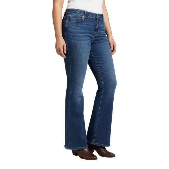 Maurices Denim - Maurices Jeans 16W Classic Flare Mid Rise Stretch Denim Dark Wash 38x30 NWT
